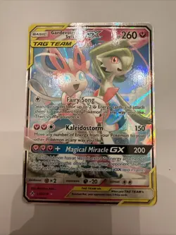 Pokemon Gardevoir & Sylveon GX Unbroken Bonds Holo Card 130/214 Ultra Rare - Image 1