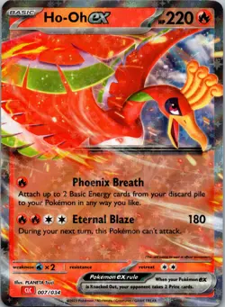 Ho-oh ex 007/034 Classic Collection Trading Card Game Classic NM Pokemon - Image 1