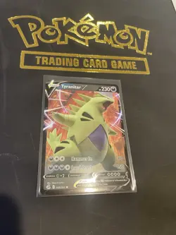 Tyranitar V - 158/264 - Pokemon Fusion Strike Sword & Shield Ultra Rare Card NM - Image 1