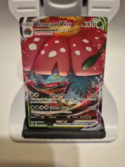 Pokemon TCG Venusaur VMAX SWSH102 Black Star Promo Card - Image 1