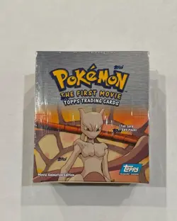 POKEMON - The First Movie Topps Trading Cards BLUE Logo SEALED BOX 36 Packs - Image 2
