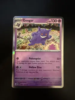 Pokemon TCG Gengar 094/165 R SV2a 151 Holo Card NM Condition - Image 1
