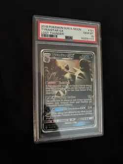 Pokemon TCG Tyranitar GX Lost Thunder Holo Ultra Rare Card 121/214 PSA 10 - Image 3