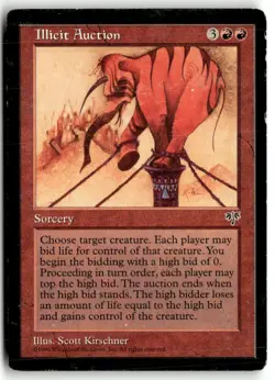 MTG Illicit Auction - Mirage Heavily Played English - Image 1