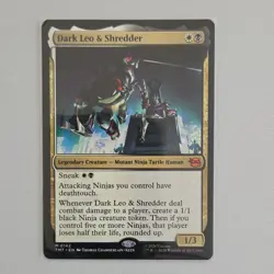 Magic: The Gathering Dark Leo & Shredder Legendary Creature TMT White Black 2026 - Image 1