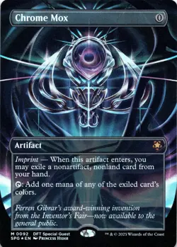 Chrome Mox FOIL BORDERLESS Special Guests Magic MTG NM - Image 1
