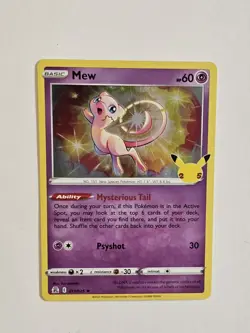 Pokemon TCG Mew 011/025 Holo Celebrations 25th Anniversary ✨Ships Next Day - Image 4