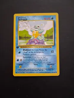 Pokemon TCG: Squirtle (Schiggy) - 63/102 - Base Set - 1st Edition - NM (German) - Image 1