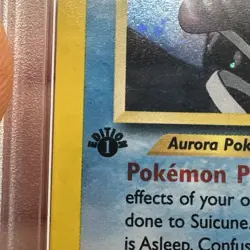 Pokemon Neo Revelation #14 Suicune Holo 1st Edition 2001 PSA 8 Near Mint-Mint - Image 4