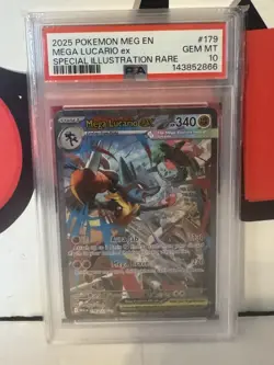 MEGA LUCARIO EX PSA 10 - 2025 POKEMON MEG EN-MEGA EVOLUTION 179/132 - Image 1