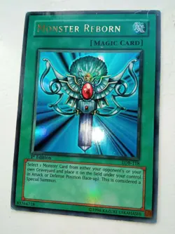 2002 Yu-Gi-Oh! MONSTER REBORN LOB-118 1st Edition Asian English - Image 1