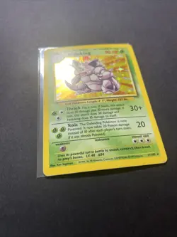 Nidoking 011/102 Base Set Holo Unlimited Pokemon WOTC MP - Image 2