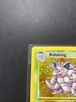 Nidoking 011/102 Base Set Holo Unlimited Pokemon WOTC MP - Image 3