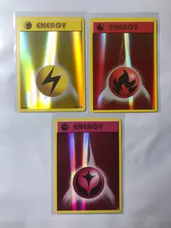 *PACK FRESH* 3x Holo Energy LIGHTNING 94 FIRE 92 FAIRY 99/108 POKEMON EVOLUTIONS - Image 1