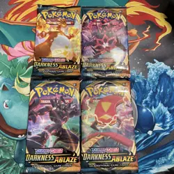 Pokemon Darkness Ablaze Booster Packs Complete Art Set SEALED/UNWEIGHED - Image 1