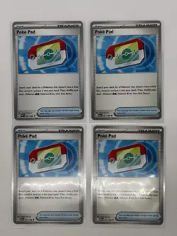 4x Poke Pad 081/088 x4 - NM Perfect Order Pokemon Playset ME03 - Image 1
