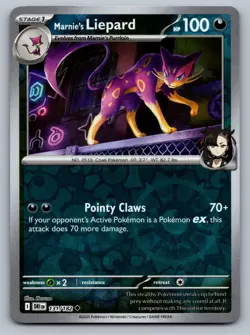 Pokemon TCG SV10: Destined Rivals Marnie's Liepard 131/182 Reverse Holo - Image 1