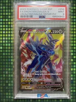 PSA 9 Pokemon TCG Origin Forme Dialga V Black Star Promo SWSH255 - Image 2