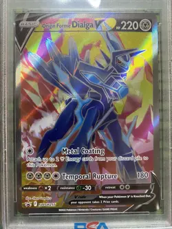PSA 9 Pokemon TCG Origin Forme Dialga V Black Star Promo SWSH255 - Image 3