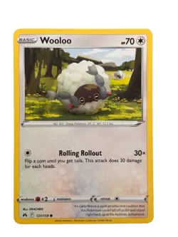 New: 2023 Pokemon TCG Wooloo 121 Crown Zenith Regular Common - Image 1