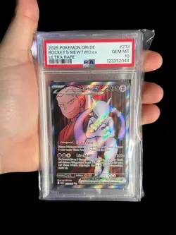 Pokemon Ewige Rivalen # 213 Team Rocket‘s Mewtwo Ex Deutsch PSA 10 - Image 1