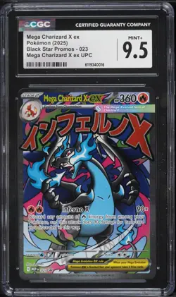 CGC 9.5 Mega Charizard X ex Ultra Premium Collection Promo 2025 Pokemon #023 - Image 1