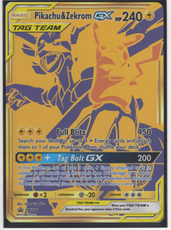 Pokemon TCG- Pikachu & Zekrom GX SM248 Sun and Moon Black Star Promo - Image 1