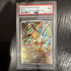 2025 Pokemon SVP Eevee Promo #173 Prismatic PSA 9 - Image 2