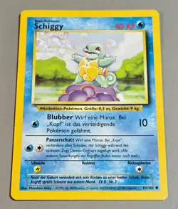 Schiggy # 63/102 Common Basis Set 1999 Pokemon Deutsch Near Mint Vintage - Image 1