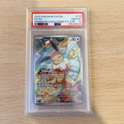 Pokemon Center Stamp Promo Eevee Prismatic Evolutions ETB SVP EN 173 PSA 10 - Image 1