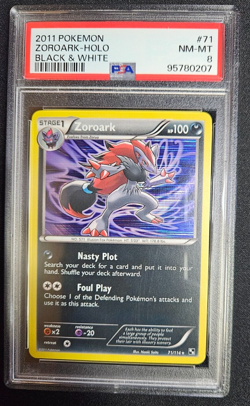 2011 Pokemon - Zoroark - Holo - Black & White - 71/114 - PSA 8 Near Mint-Mint - Image 1
