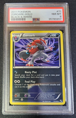 2011 Pokemon - Zoroark - Holo - Black & White - 71/114 - PSA 8 Near Mint-Mint - Image 2
