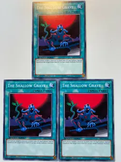 Yugioh The Shallow Grave SBLS-EN039 Common SPEED DUEL NM x3 Play Set - Image 1
