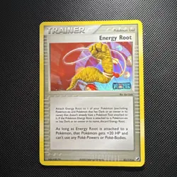 Pokemon Card - Energy Root Unseen Forces 83/115 Reverse Holo Stamped LP/MP - Image 1