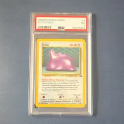 Pokemon Fossil Ditto Holo Unlimited #3/62 PSA 7 1999 Pokemon TCG Card Stock - Image 1