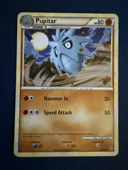 Pupitar Uncommon - HGSS Unleashed 39/95 2010 LP Pokemon Card - Image 1
