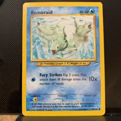 Pokemon Neo Revelation TCG Card Remoraid, Unlimited Common Vintage Jungo Suzuki - Image 1