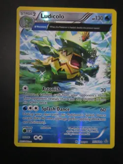 LUDICOLO REVERSE HOLO POKEMON CARD 37/160 PRIMAL CLASH NEVER PLAYED NM- - Image 1