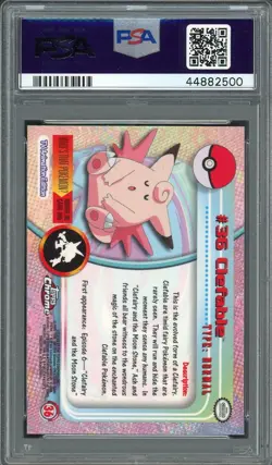 PSA 10 Clefable Topps Chrome Pokemon T.V. #36 Holo Pokemon Card B22 - Image 2