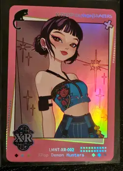 NEW! KPop Demon Hunters Exquisite Collection Card - Zoey - XR Rarity #002 Holo - Image 1