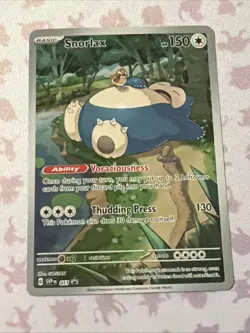 Pokemon TCG Snorlax 051 SV Scarlet & Violet Black Star Promo Card - Image 1