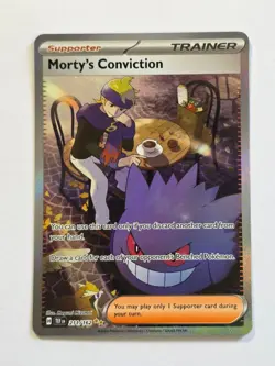 Morty's Conviction 211/162 Temporal Forces Holo Pokemon Card Gengar - Near Mint - Image 1