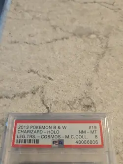 2013 Pokemon B&W #19 Charizard Holo🔥Legendary Treasures Cosmos PSA 8 - Image 2