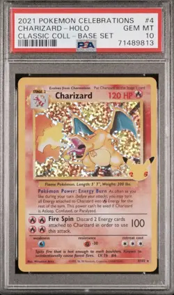 PSA 10 Pokemon TCG Celebrations 25th Anniversary Charizard 4/102 - Image 2
