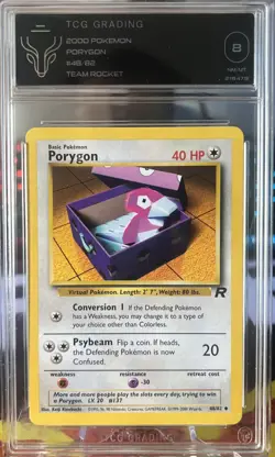 2000 Pokemon Porygon #48 Team Rocket TCG 8 - Image 1