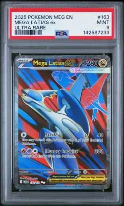 2025 POKEMON MEG EN-MEGA EVOLUTION ULTRA RARE #163 MEGA LATIAS EX PSA 9 - Image 1