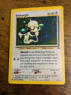 Pokemon 2001 🎨 Smeargle 11/75 Neo Discovery Holo ✨ With Swirl 🍥 - Image 2