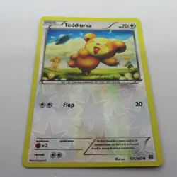 POKEMON Teddiursa 121/162 XY Breakthrough Set, Reverse HOLO Common, NM Condition - Image 1