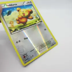 POKEMON Teddiursa 121/162 XY Breakthrough Set, Reverse HOLO Common, NM Condition - Image 2
