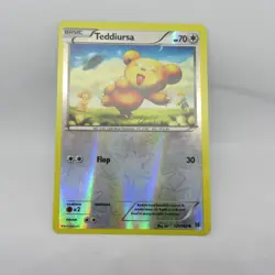 POKEMON Teddiursa 121/162 XY Breakthrough Set, Reverse HOLO Common, NM Condition - Image 3